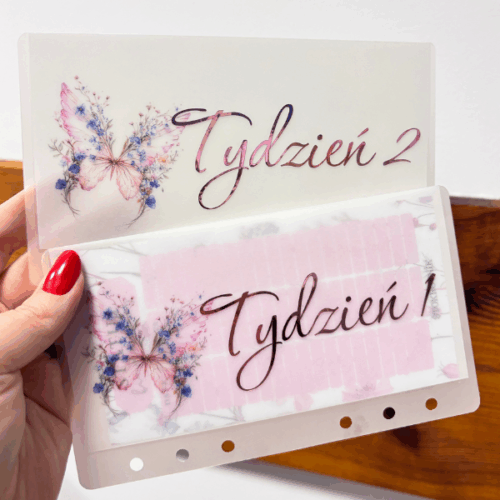 Zestaw rękodzielniczych kopert na 5 tygodni